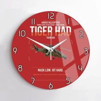 Thumbnail for Airbus Helicopters Tiger HAD design on red no frame wall clock