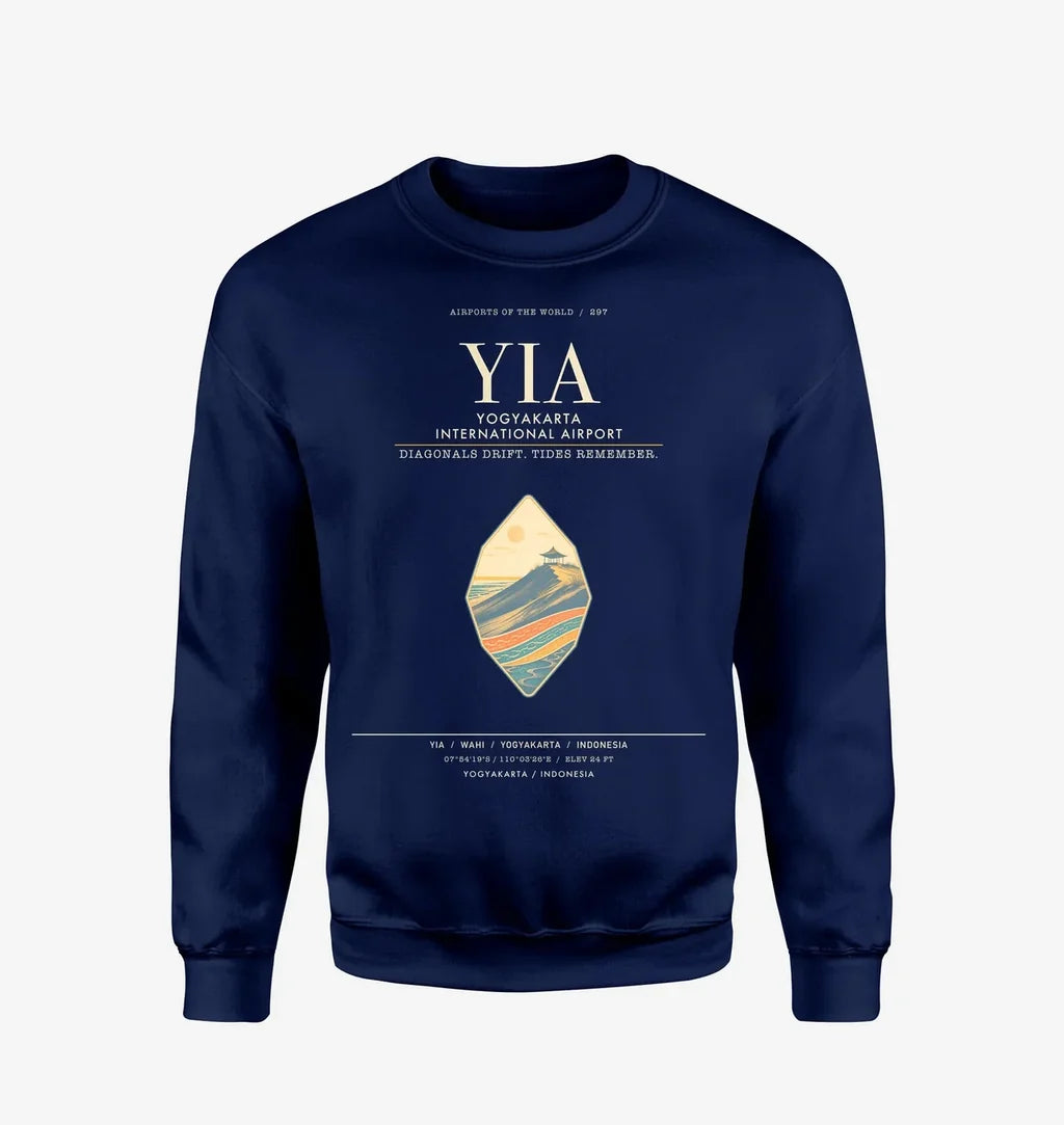 Yogyakarta International Airport YIA Sweatshirt - Navy Blue