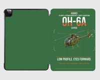 Thumbnail for Hughes OH-6A Cayuse design on green ipad tablet case