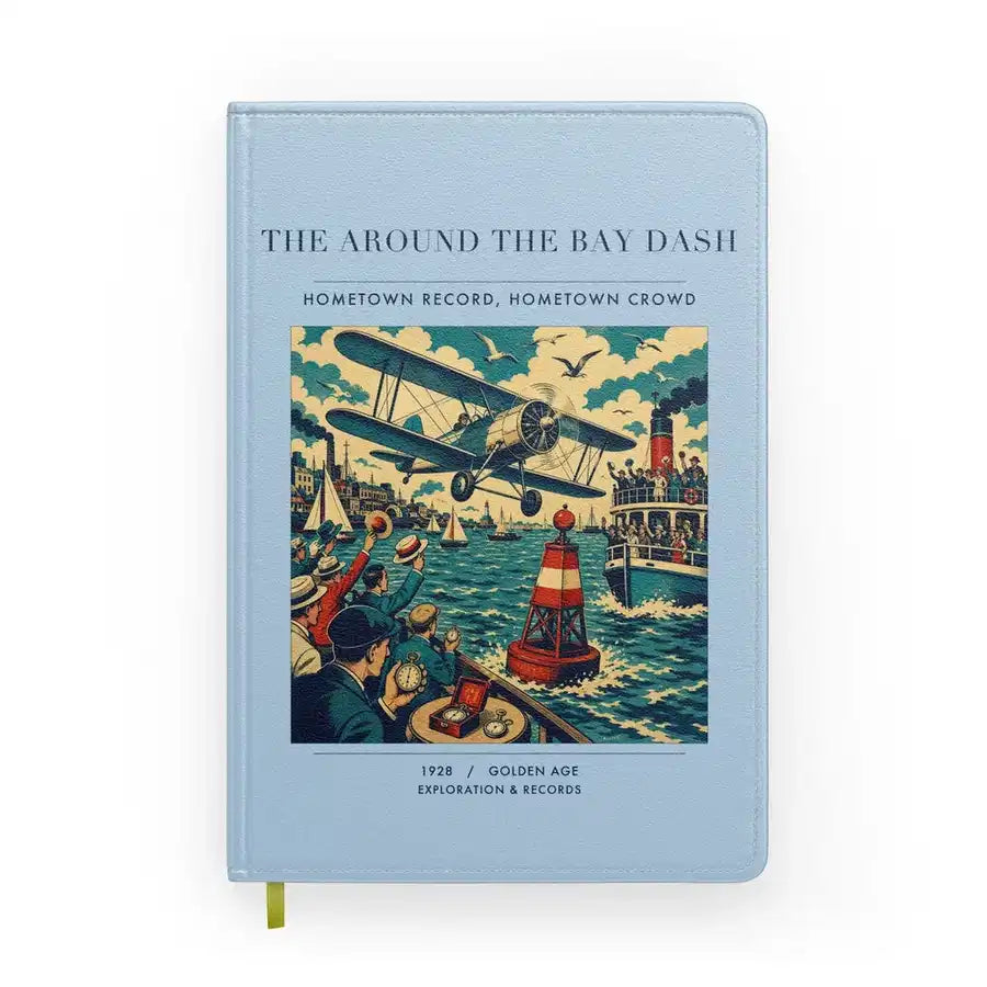 VINTAGE G4299 - The Around The Bay Dash - Designed Notebooks design on lightblue