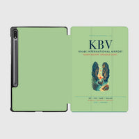 Thumbnail for Krabi International Airport (KBV) design on light green samsung tablet tablet case
