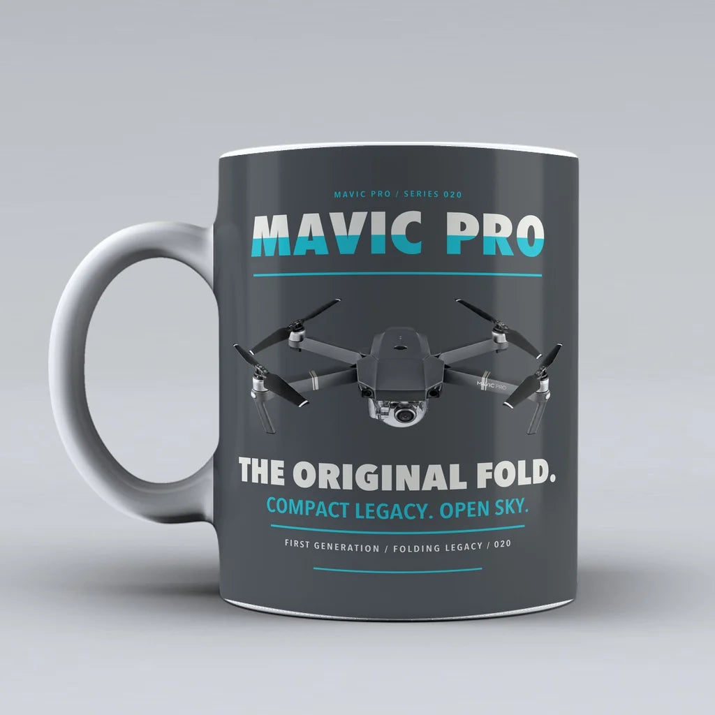 Mavic Pro Mug design on gray dji