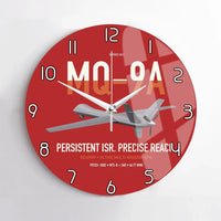 Thumbnail for MQ-9A Reaper design on red no frame wall clock
