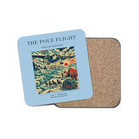 Thumbnail for The Pole Flight - Designed Coasters design on light blue 1-piece