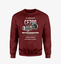 Thumbnail for CF700 design on wine red sweatshirt