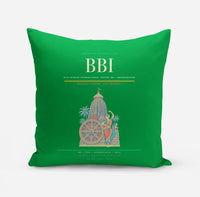 Thumbnail for Biju Patnaik International Airport (BBI) design on green pillow