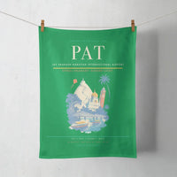 Thumbnail for Jay Prakash Narayan International Airport (PAT) design on green towel