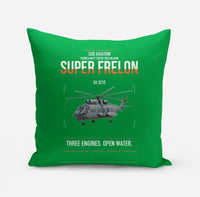 Thumbnail for Sud Aviation SA 321G Super Frelon design on green pillow