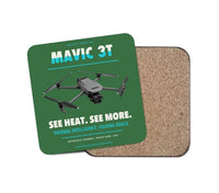 Thumbnail for DJI Mavic 3 Thermal design on green 1 piece coaster