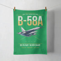 Thumbnail for B-58A Hustler design on green towel