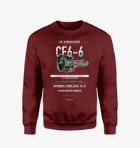Thumbnail for CF6-6 design on wine red sweatshirt