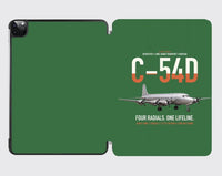 Thumbnail for C-54D Skymaster design on green ipad tablet case