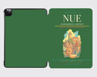 Thumbnail for Nuremberg Airport (NUE) design on green ipad tablet case