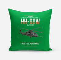 Thumbnail for Sikorsky HH-60W Jolly Green II design on green pillow