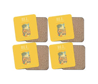 Thumbnail for Billund Airport BLL Coaster 4-Pieces-Set - Yellow