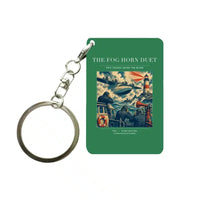Thumbnail for VINTAGE G4437 - The Fog Horn Duet - Designed Key Chain design on green