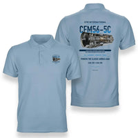 Thumbnail for CFM56-5C design on light blue polo