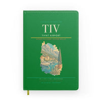 Thumbnail for Tivat Airport (TIV) design on green notebook