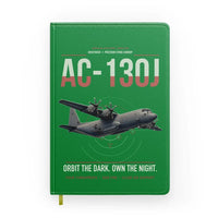 Thumbnail for AC-130J Ghostrider design on green notebook