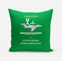 Thumbnail for Cessna Citation X+ design on green pillow