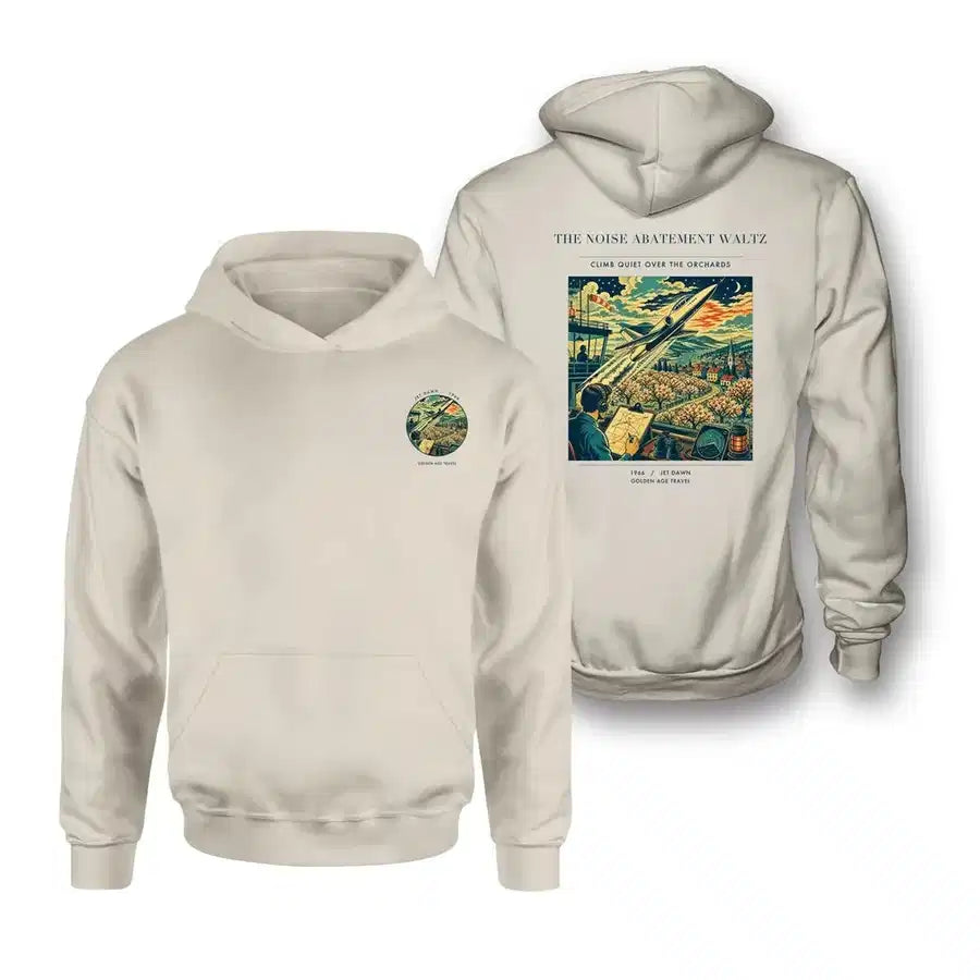 VINTAGE G4463 - The Noise Abatement Waltz - Double-Side Hoodie design on khaki double side
