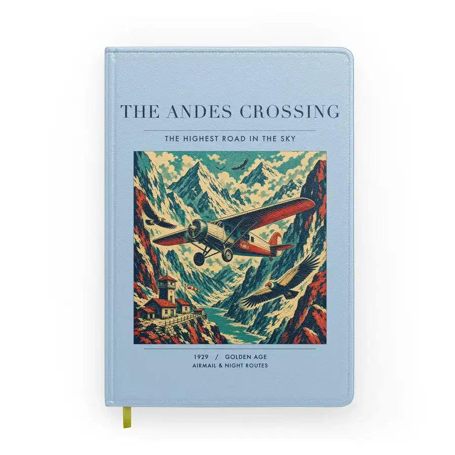 VINTAGE G4021 - The Andes Crossing - Designed Notebooks design on lightblue