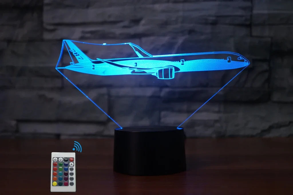 Customisable Boeing 787 3D Lamp - view 9
