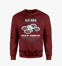 Thumbnail for DJI Neo design on wine red sweatshirt