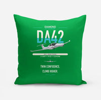 Thumbnail for Diamond DA42-VI design on green pillow