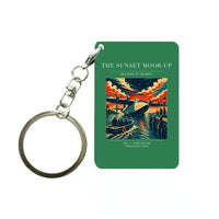Thumbnail for VINTAGE G4277 - The Sunset Moor-Up - Designed Key Chain design on green