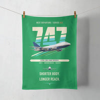 Thumbnail for Boeing 747SP design on green towel