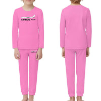 Thumbnail for The Airbus A330 children pajamas - Pink
