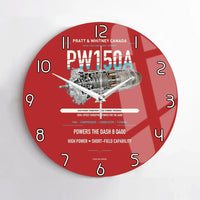 Thumbnail for PW150A design on red no frame wall clock