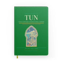 Thumbnail for Tunis-Carthage International Airport (TUN) design on green notebook