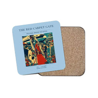Thumbnail for The Red Carpet Gate - Designed Coasters design on light blue 1-piece