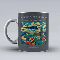 Thumbnail for VINTAGE G4129 - The Moonport Neighbors - Ceramic Mug design on gray