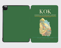 Thumbnail for Kokkola-Pietarsaari Airport (KOK) design on green ipad tablet case