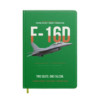 Thumbnail for F-16D Fighting Falcon Two Seats One Falcon design on green notebook