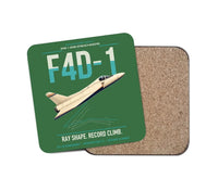 Thumbnail for F4D-1 Skyray design on green 1 piece coaster