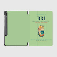 Thumbnail for Bari Karol Wojtyła Airport (BRI) design on light green samsung tablet tablet case