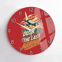 Thumbnail for Dusk Belongs To The Last Arrival design on red no frame wall clock