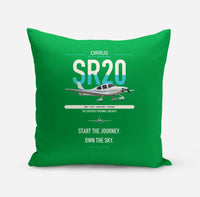 Thumbnail for Cirrus SR20 design on green pillow