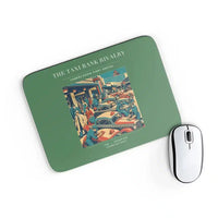 Thumbnail for VINTAGE G4376 - The Taxi Rank Rivalry - Designed Mouse Pads design on green rectangle
