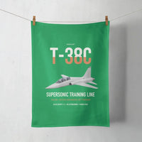 Thumbnail for T-38C Talon design on green towel
