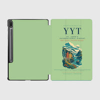 Thumbnail for St. John's International Airport (YYT) design on light green samsung tablet tablet case