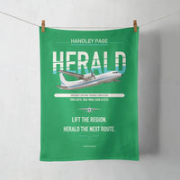 Thumbnail for Handley Page HPR.7 Dart Herald design on green towel