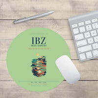 Thumbnail for Ibiza Airport (IBZ) design on light green round mouse pad