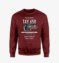 Thumbnail for TAY 650 design on wine red sweatshirt