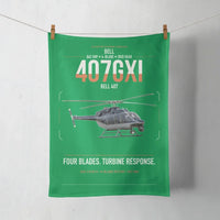 Thumbnail for Bell 407GXi design on green towel
