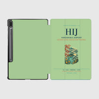 Thumbnail for Hiroshima Airport (HIJ) design on light green samsung tablet tablet case